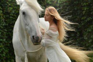 woman, horse, magical