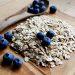 oatmeal, cereals, blueberries, food, meal, nourishment, grain, vegan